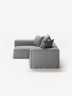 NOMAD - 3 Seater with Chaise Lounge - Left - Brushed Cotton Light Gray