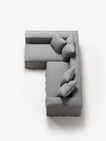 NOMAD - 3 Seater with Chaise Lounge - Left - Brushed Cotton Light Gray
