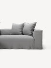 NOMAD - 3 Seater with Chaise Lounge - Left - Brushed Cotton Light Gray