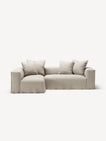 NOMAD - 3 Seater with Chaise Lounge - Left - Pure Linen Off-White
