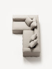NOMAD - 3 Seater with Chaise Lounge - Left - Pure Linen Off-White