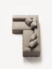 NOMAD - 3 Seater with Chaise Lounge - Left - Pure Linen Sandy Beige
