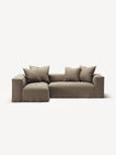 NOMAD - 3 Seater with Chaise Lounge - Left - Pure Linen Natural