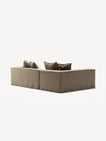 NOMAD - 3 Seater with Chaise Lounge - Left - Pure Linen Natural