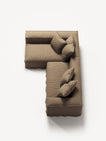 NOMAD - 3 Seater with Chaise Lounge - Left - Pure Linen Natural