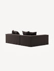 NOMAD - 3 Seater with Chaise Lounge - Left - Pure Linen Truffle Brown
