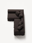 NOMAD - 3 Seater with Chaise Lounge - Left - Pure Linen Truffle Brown