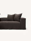 NOMAD - 3 Seater with Chaise Lounge - Left - Pure Linen Truffle Brown