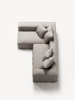 NOMAD - 3 Seater with Chaise Lounge - Left - Textured Blend Beige