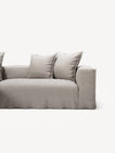 NOMAD - 3 Seater with Chaise Lounge - Left - Textured Blend Beige