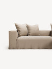 NOMAD - 3 Seater with Chaise Lounge - Right - Brushed Cotton Sandy Beige