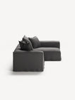 NOMAD - 3 Seater with Chaise Lounge - Right - Brushed Cotton Dark Gray