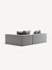 NOMAD - 3 Seater with Chaise Lounge - Right - Brushed Cotton Light Gray
