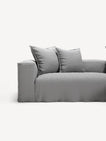 NOMAD - 3 Seater with Chaise Lounge - Right - Brushed Cotton Light Gray