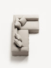 NOMAD - 3 Seater with Chaise Lounge - Right - Pure Linen Off-White