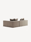 NOMAD - 3 Seater with Chaise Lounge - Right - Pure Linen Pale Gray
