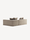 NOMAD - 3 Seater with Chaise Lounge - Right - Pure Linen Sandy Beige