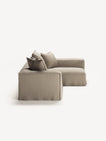 NOMAD - 3 Seater with Chaise Lounge - Right - Pure Linen Sandy Beige