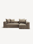 NOMAD - 3 Seater with Chaise Lounge - Right - Pure Linen Natural