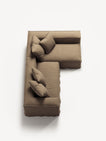 NOMAD - 3 Seater with Chaise Lounge - Right - Pure Linen Natural