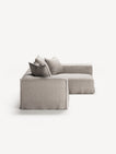 NOMAD - 3 Seater with Chaise Lounge - Right - Textured Blend Beige
