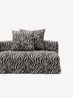 NOMAD - 3 Seat with open end - Right - Chenille Jacquard Zebra Black White