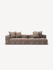 NOMAD - 3 Seat with open end - Right - Chenille Jacquard Zebra Brown White