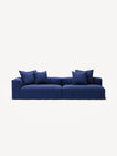 NOMAD - 3 Seat with open end - Right - Brushed Cotton Dark Blue