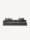 NOMAD - 3 Seat with open end - Right - Brushed Cotton Dark Gray