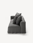 NOMAD - 3 Seat with open end - Right - Brushed Cotton Dark Gray