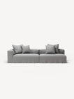 NOMAD - 3 Seat with open end - Right - Brushed Cotton Light Gray