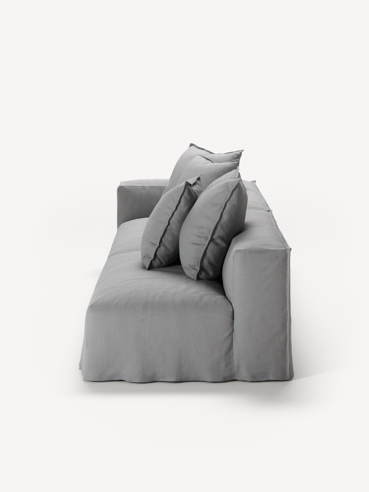 NOMAD - 3 Seat with open end - Right - Brushed Cotton Light Gray