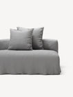 NOMAD - 3 Seat with open end - Right - Brushed Cotton Light Gray