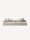NOMAD - 3 Seat with open end - Right - Pure Linen Off-White