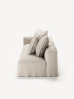 NOMAD - 3 Seat with open end - Right - Pure Linen Off-White