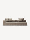 NOMAD - 3 Seat with open end - Right - Pure Linen Pale Gray