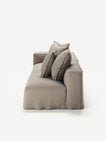 NOMAD - 3 Seat with open end - Right - Pure Linen Pale Gray
