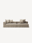 NOMAD - 3 Seat with open end - Right - Pure Linen Sandy Beige