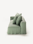 NOMAD - 3 Seat with open end - Right - Pure Linen Vivid Green