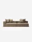 NOMAD - 3 Seat with open end - Right - Pure Linen Natural