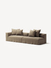 NOMAD - 3 Seat with open end - Right - Pure Linen Natural