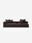 NOMAD - 3 Seat with open end - Right - Pure Linen Truffle Brown