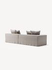 NOMAD - 3 Seat with open end - Right - Textured Blend Beige