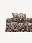 NOMAD - 3 Seat with open end - Left - Chenille Jacquard Zebra Brown White