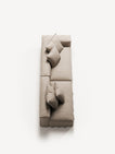 NOMAD - 3 Seat with open end - Left - Brushed Cotton Sandy Beige