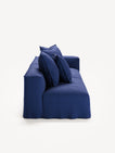NOMAD - 3 Seat with open end - Left - Brushed Cotton Dark Blue