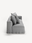 NOMAD - 3 Seat with open end - Left - Brushed Cotton Light Gray