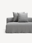 NOMAD - 3 Seat with open end - Left - Brushed Cotton Light Gray