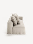 NOMAD - 3 Seat with open end - Left - Pure Linen Off-White