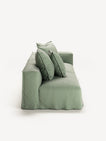 NOMAD - 3 Seat with open end - Left - Pure Linen Vivid Green